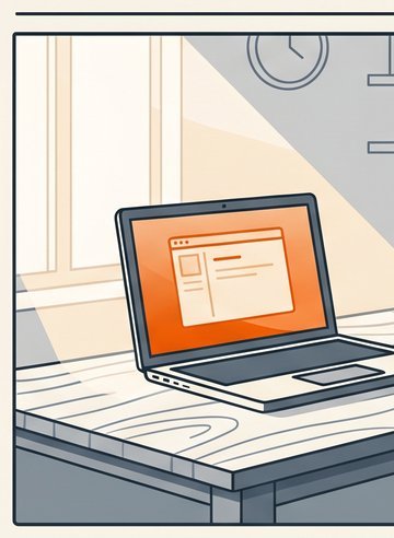 Subscriber at home, laptop open — internet working seamlessly, no disruption